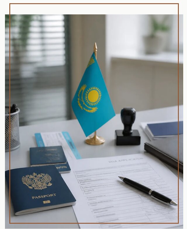Оформление визы в Казахстан для поездки и работы в Калининграде